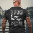 Stage Manager Description Label メンズTシャツ バックプリント 高齢者への贈り物