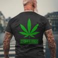 Stoner Bros マリファナ Cannabis Weed メンズTシャツ バックプリント 高齢者への贈り物