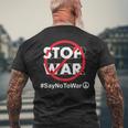 Stop Waray No To War Pleasetop Wars No War メンズTシャツ バックプリント 高齢者への贈り物