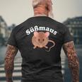 Süßmaus Xüssmaus Cuteweet Mouseüß Mausüßes Mäuschen T-Shirt mit Rückendruck Geschenke für alte Männer