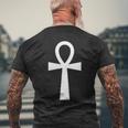 Symbole Ankh Croix Égyptienne T-shirt imprimé au dos Cadeaux pour les vieillards