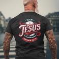 Team Jesus Go And Make Disciples メンズTシャツ バックプリント 高齢者への贈り物