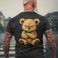 Teddy Bear Angry Teddy Bear Lover Graphic Humor Men's T-shirt Back Print Gifts for Old Men Teddy Bear Angry Teddy Bear Lover Graphic Humor Men's T-shirt Back Print Gifts for Old Men