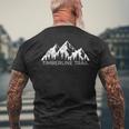 Timberline Trail メンズTシャツ バックプリント 高齢者への贈り物