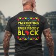 History I'm Rooting For Everybody ブラック アフリカ メンズTシャツ バックプリント 高齢者への贈り物
