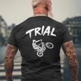 Trial Riders And Fans エクストリームモータースポーツライダー メンズTシャツ バックプリント 高齢者への贈り物