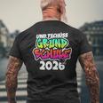 Und Tschüss Grundschule Geschafft Grundschule Abschluss 2026 T-Shirt mit Rückendruck Geschenke für alte Männer