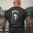 Valentine's Day I Love You To Death Cute Grim Reaper メンズTシャツ バックプリント 高齢者への贈り物