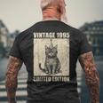 Vintage Cat 1995 30歳の誕生日 限定版 メンズTシャツ バックプリント 高齢者への贈り物
