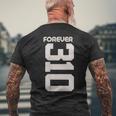 Vintage Forever 310 California Area Code 310 メンズTシャツ バックプリント 高齢者への贈り物