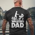 The Walking Dad Happy Father's Day Dadhortleeve Graphic メンズTシャツ バックプリント 高齢者への贈り物
