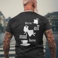 We're All Mad Here 不思議の国のアリスtシャツデザイン メンズTシャツ バックプリント 高齢者への贈り物