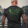 I Wear Green For Bipolar Disprder Awareness メンズTシャツ バックプリント 高齢者への贈り物