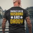 World's Best Husband And Daddy レトロ ヴィンテージ インスピレーション メンズTシャツ バックプリント 高齢者への贈り物
