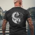 Yin Und Yang Chinesischer Dracheintage Drachen Japanisch T-Shirt mit Rückendruck Geschenke für alte Männer