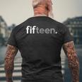 Zum 15 Geburtstag Für Nager Jungen Geschenkidee Fifn T-Shirt mit Rückendruck Geschenke für alte Männer