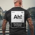ああ驚きの要素 メンズTシャツ バックプリント 高齢者への贈り物