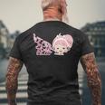 ひなビタ あのね！ めう06「テンポラル・フェージング・ストラクチャー」 メンズTシャツ バックプリント 高齢者への贈り物