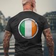 アイルランド語のためのアイルランドの旗 アイルランドの旗のデザイン アイルランドの旗 メンズTシャツ バックプリント 高齢者への贈り物