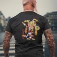 アステカ人、インカ人、メキシコの芸術彫刻マヤマヤン メンズTシャツ バックプリント 高齢者への贈り物