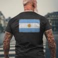 アルゼンチン国旗グラフィック メンズ レディース キッズ メンズTシャツ バックプリント 高齢者への贈り物