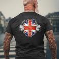 イギリス 愛国心 イギリス国旗 ユニオンジャック イギリス帝国 メンズTシャツ バックプリント 高齢者への贈り物