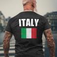 イタリア I イタリア メンズTシャツ バックプリント 高齢者への贈り物