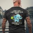 エレファントおならしないよ時々ズボンの中でささやくだけ 長袖tシャツ メンズTシャツ バックプリント 高齢者への贈り物