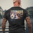 オルセー美術館パリ・ダンス・アット・ル・ムーラン・ド・ラ・ガレット・ルノワール メンズTシャツ バックプリント 高齢者への贈り物