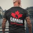 カナダホッケー メープルリーフ アイスホッケー選手 カナダ メンズTシャツ バックプリント 高齢者への贈り物