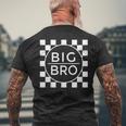 キッズ Big Brother シャツ 男の子 幼児 Big Bro アナウンスメント チェック メンズTシャツ バックプリント 高齢者への贈り物