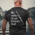クラリネット クラリネット 楽器のことわざ メンズTシャツ バックプリント 高齢者への贈り物