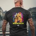 ザ・スーパーマリオギャラクシー・ムービー Cool Bowser メンズTシャツ バックプリント 高齢者への贈り物