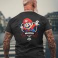 ザ・スーパーマリオギャラクシー・ムービー Mario Champion メンズTシャツ バックプリント 高齢者への贈り物
