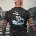 ジェットスキー ジェットスキー ウサギ イースターバニー サングラス メンズTシャツ バックプリント 高齢者への贈り物