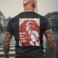 ソビエト連邦 ワーキングクラス プロパガンダポスター Cccp メンズTシャツ バックプリント 高齢者への贈り物