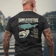 ダンクルオステウス Dunkleosteus Facts 古代魚 恐竜 海洋 生物 学習 図解 メンズTシャツ バックプリント 高齢者への贈り物