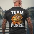 チームパンチ ザモンキー パンチ君 日本動物園 ぬいぐるみ メンズTシャツ バックプリント 高齢者への贈り物