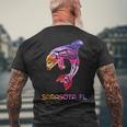 トライバル サラソタ オルカ キラー クジラ ネイティブアメリカン メンズTシャツ バックプリント 高齢者への贈り物