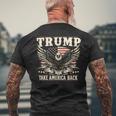 トランプ 2024 テイク・アメリカ・バック トランプ大統領 長袖tシャツ メンズTシャツ バックプリント 高齢者への贈り物