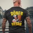ドネルケバブドネルケバブドネルケバブグリルドネルケバブドネルケバブ メンズTシャツ バックプリント 高齢者への贈り物