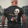 ドラミング スケルトン ドラム プレーヤー ドラマー パーカッション ドラム 長袖tシャツ メンズTシャツ バックプリント 高齢者への贈り物