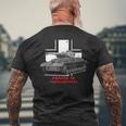 バトルタンクww2戦車iv号戦車 メンズTシャツ バックプリント 高齢者への贈り物