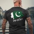パキスタンの旗パキスタン 長袖tシャツ メンズTシャツ バックプリント 高齢者への贈り物