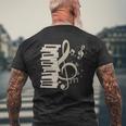 ピアノ音部記号 音楽ギフト ト音記号 ピアノ 長袖tシャツ メンズTシャツ バックプリント 高齢者への贈り物