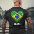 ブラジル国旗シャツ メンズTシャツ バックプリント 高齢者への贈り物