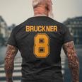 ブルックナー第8交響曲面白いスポーツ Bruckner 8 メンズTシャツ バックプリント 高齢者への贈り物