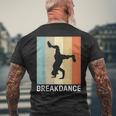 ブレイクダンス I レトロ I ダンサー ヒップホップダンス ブレイクダンス メンズTシャツ バックプリント 高齢者への贈り物