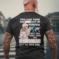 ペルージャシティのクールな少女 誇り高きペルージャガール メンズTシャツ バックプリント 高齢者への贈り物