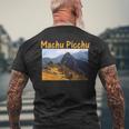 マチュピチュペルー遺跡 日の出 メンズTシャツ バックプリント 高齢者への贈り物